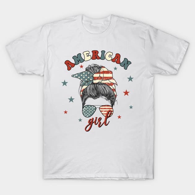 American Girl T-Shirt by Kingdom Arts and Designs